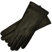 Ferrara Black Leather Gloves