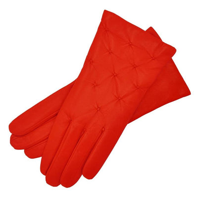 Firenze red leather gloves