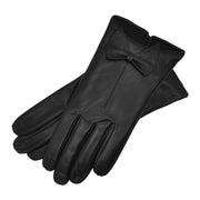 Avellino Black Leather Gloves